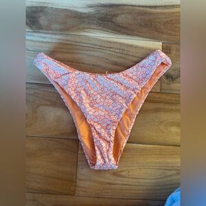 Patagonia Reversible Floral Orange Bikini Bottom